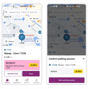 telefoon mobiel parkeren
