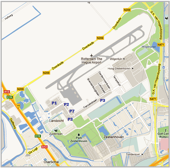 parkeren airport rotterdam