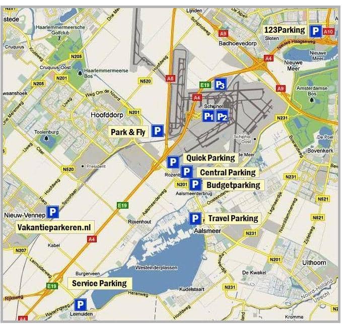Parkeren Schiphol
