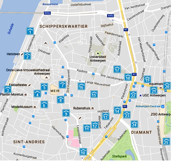 parkeergarages in antwerpen