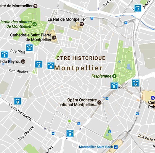 parkeren montpellier