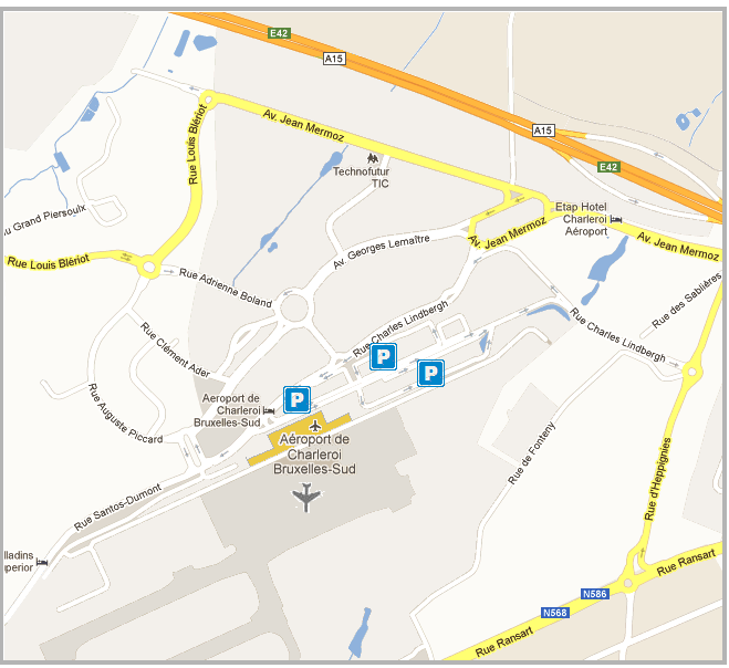 parkeren vliegbveld brussel charleroi